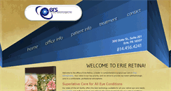 Desktop Screenshot of erieretina.com